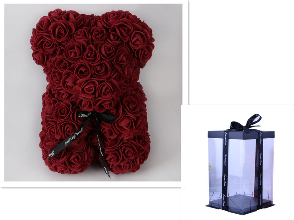 Valentine's Day Gift Rose Bear Eternal Flower