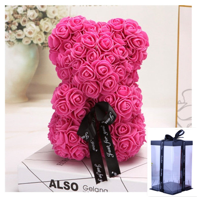 Valentine's Day Gift Rose Bear Eternal Flower