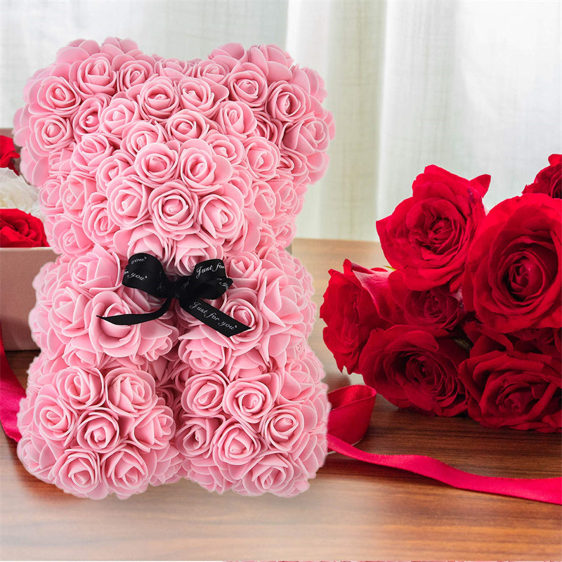 Valentine's Day Gift Rose Bear Eternal Flower