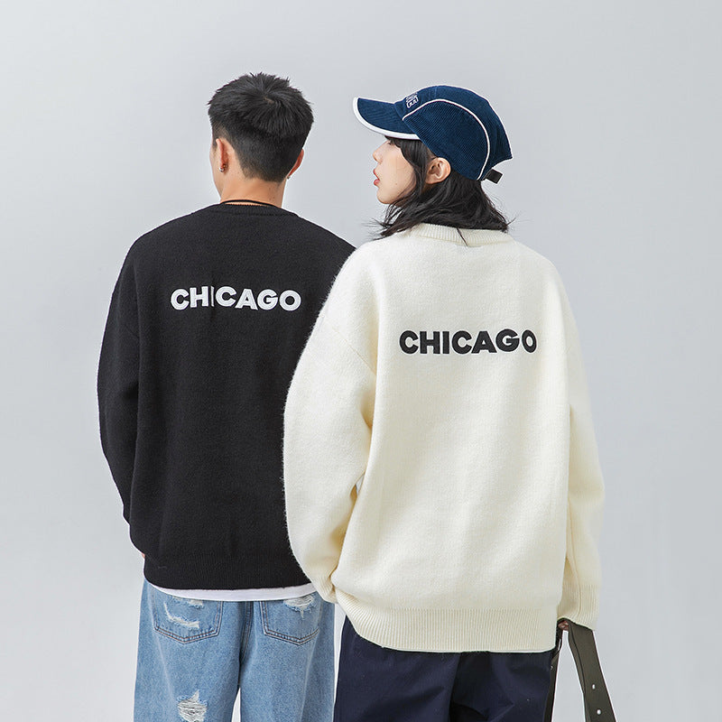 Chicago Embroidered Sweater