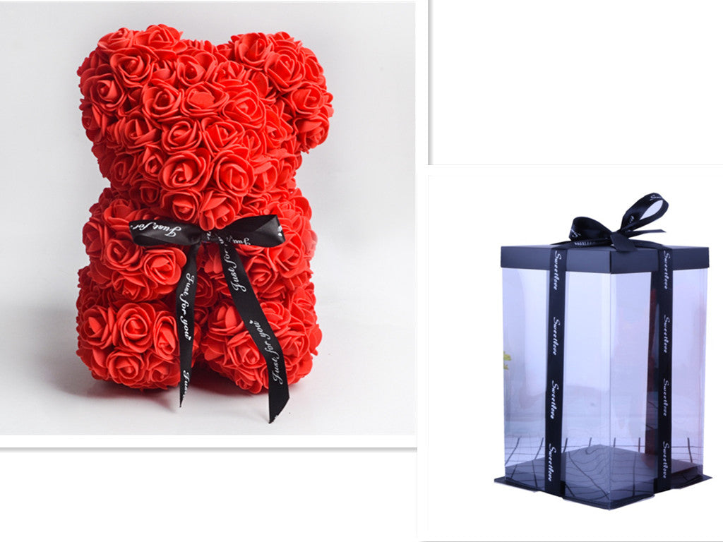 Valentine's Day Gift Rose Bear Eternal Flower