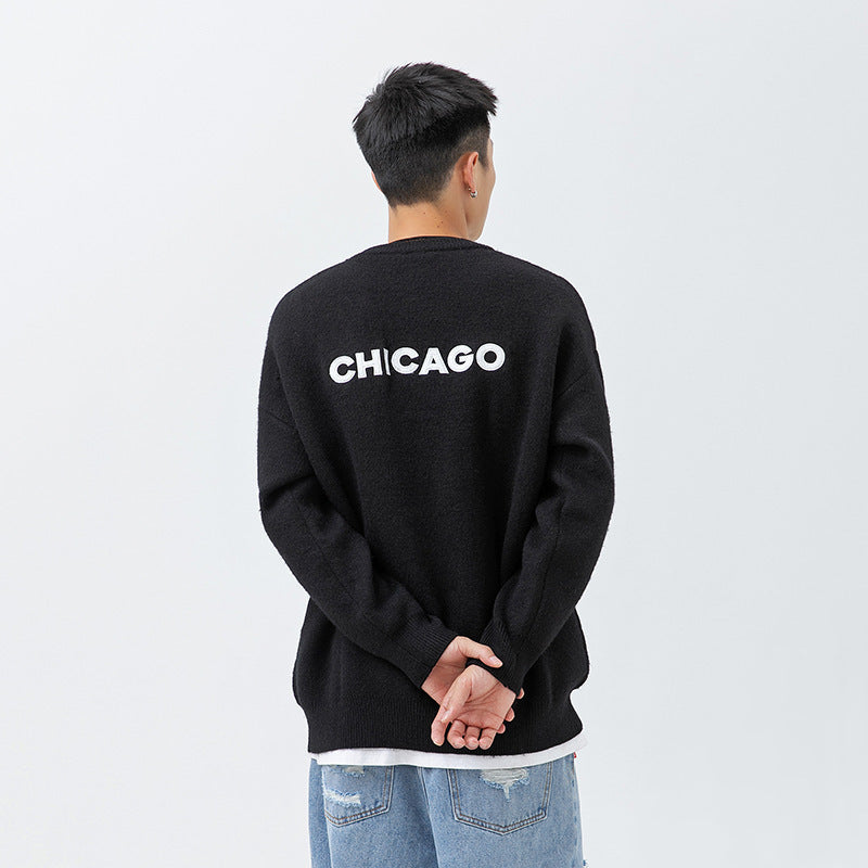 Chicago Embroidered Sweater