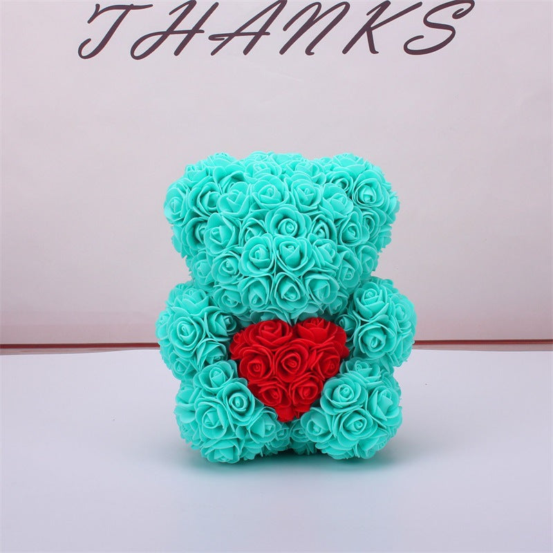 Valentine's Day Gift Rose Bear Eternal Flower