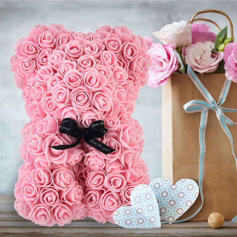 Valentine's Day Gift Rose Bear Eternal Flower