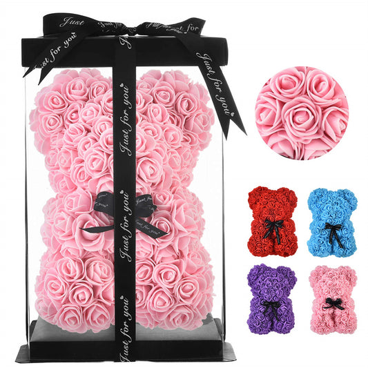 Valentine's Day Gift Rose Bear Eternal Flower