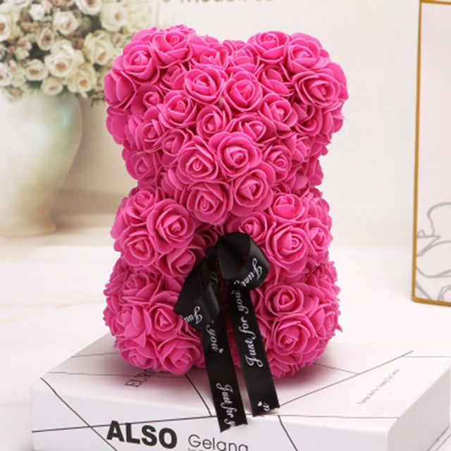 Valentine's Day Gift Rose Bear Eternal Flower