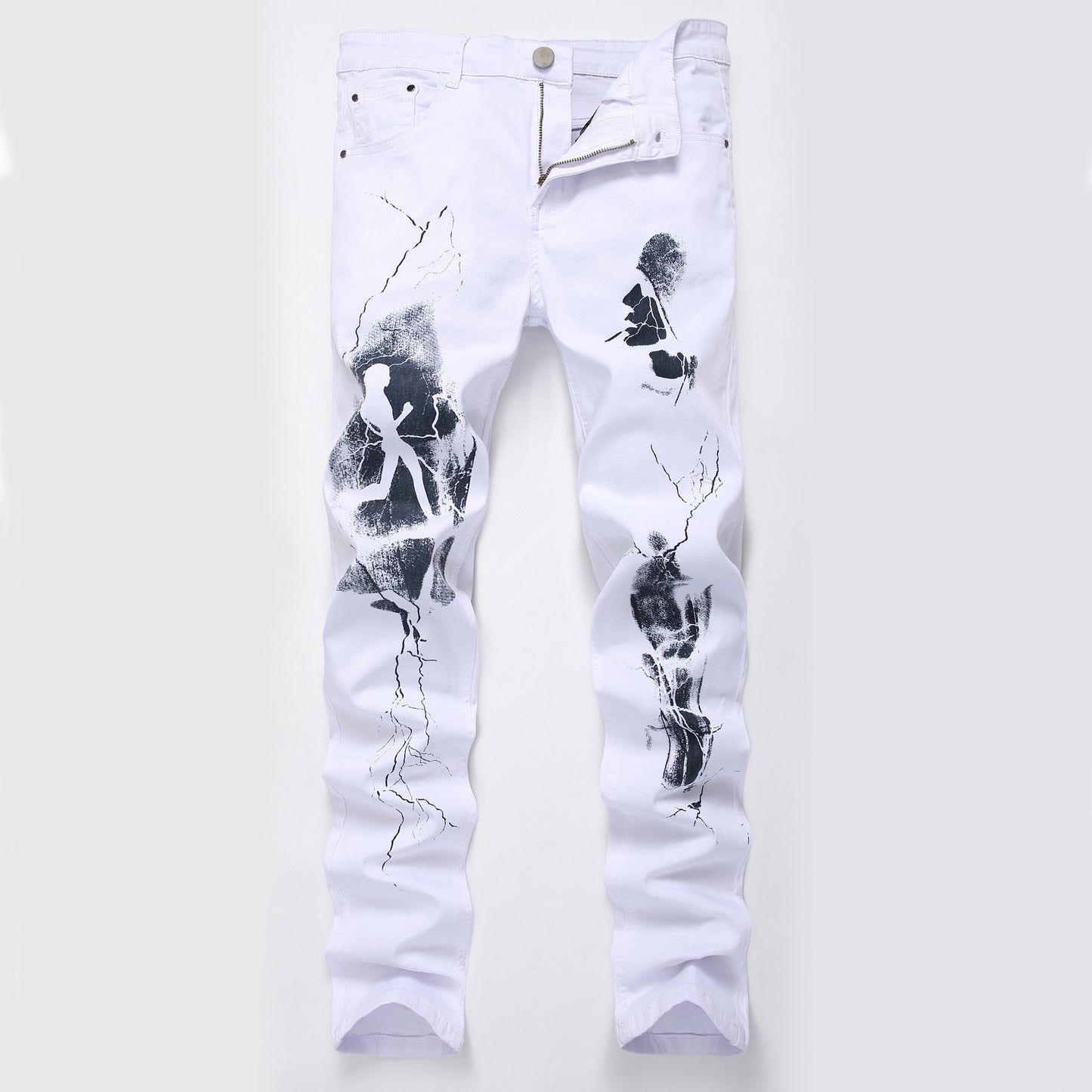 Rose Embroidered Jeans