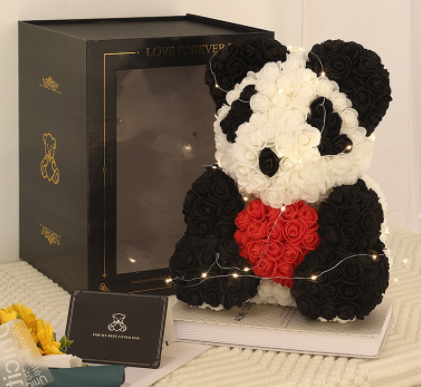 Valentine's Day Gift Rose Bear Eternal Flower