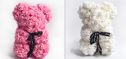 Valentine's Day Gift Rose Bear Eternal Flower