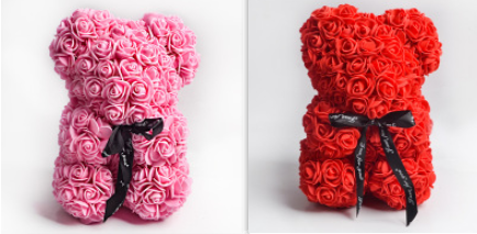 Valentine's Day Gift Rose Bear Eternal Flower