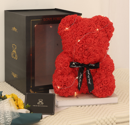 Valentine's Day Gift Rose Bear Eternal Flower