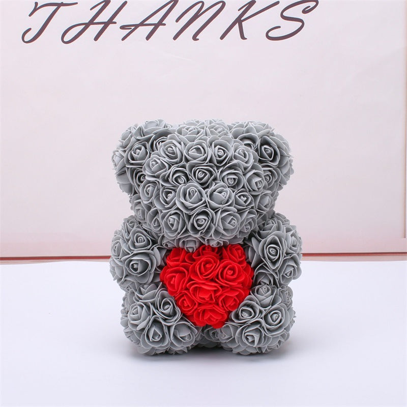 Valentine's Day Gift Rose Bear Eternal Flower